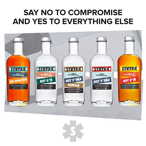 STRYKK NOT VODKA | Zero Proof Non Alcoholic Spirit Alternative With Warming Spice and Cooling Menthol | All Natural, No Sugar, Fat, Carbs, or Artificial Flavors 700ml