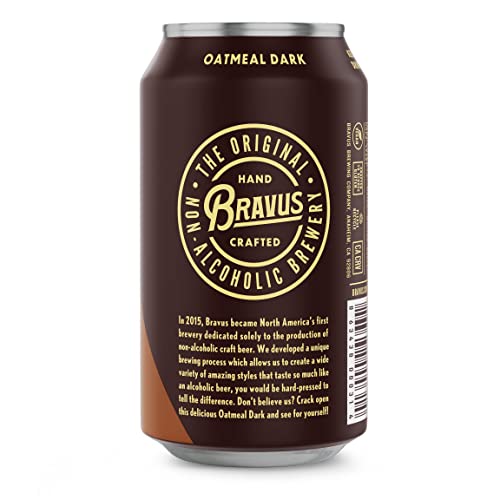 Bravus Oatmeal Dark Brew - 12 Pack, 12 Fl Oz Cans
