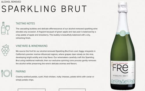 Sutter Home Fre Brut Non-alcoholic Champagne Wine - 2 Pack