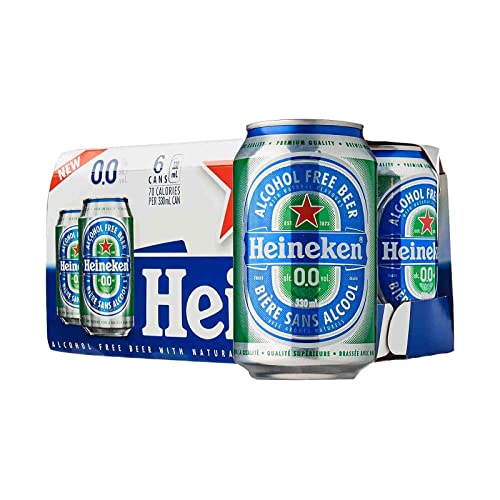 6-Pack Heineken 0.0% Non-Alcoholic Beer - Great Taste