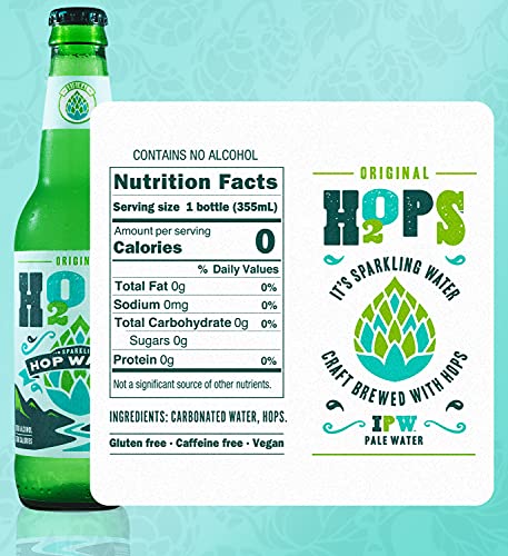 H2OPS Sparkling Hop Water - Original, Craft Brewed