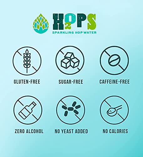 H2OPS Sparkling Hop Water - Original, Craft Brewed