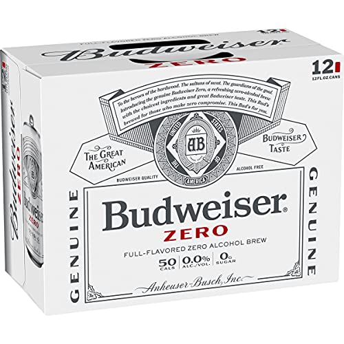 Budweiser Non-Alcoholic Beer [12-Pack] 12 Fl Oz