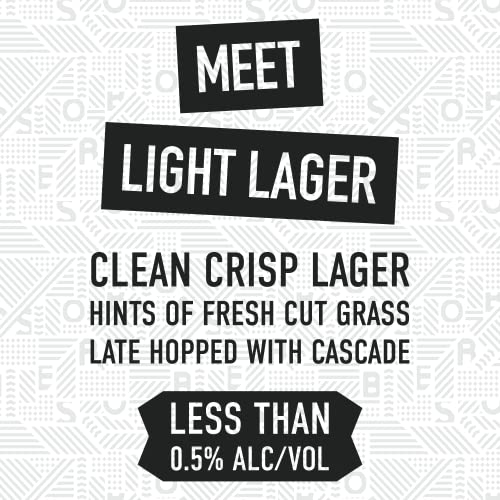 Refreshing Non-Alcoholic SoBeer | American Light Lager | Pack of 6