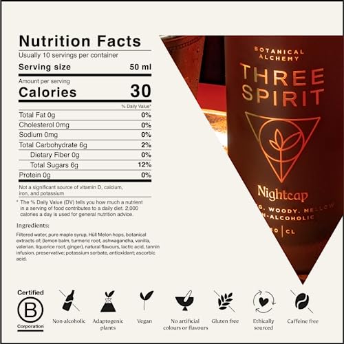 Three Spirit Nightcap - Alt-Whiskey, 50cl | Adaptogen Infused