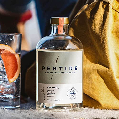 Pentire Seaward 70cl - Botanical Non Alcoholic Grapefruit Gin - Distilled from Native Cornish Plants - No Added Sugar - Vegan - Nothing Artificial - Alcohol Free Spirit - Flavoured Gin