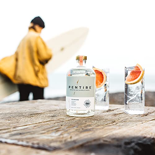 Pentire Seaward 70cl - Botanical Non Alcoholic Grapefruit Gin - Distilled from Native Cornish Plants - No Added Sugar - Vegan - Nothing Artificial - Alcohol Free Spirit - Flavoured Gin