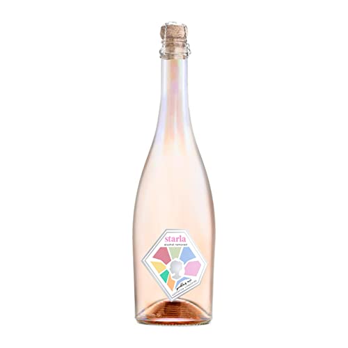 Starla Wines Sparkling Rosé, Non-Alcoholic [750ml, 1-Pack]