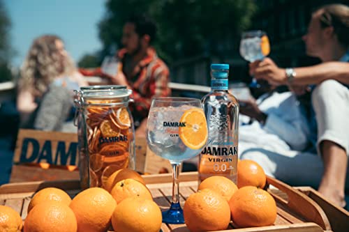 DAMRAK VIRGIN 0.0 – Non Alcoholic Distilled Spirit – Highest Rated Citrus-Forward Gin Mocktails – Mix Delicious Non Alcoholic Cocktails