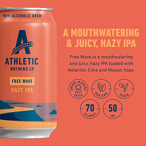 Athletic Brewing Co. Non-Alcoholic Hazy IPA - 12 Pack