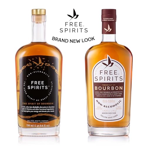 Bourbon-Flavored Non-Alcoholic Spirit | Mood-Boosting, 5 Cal, Vegan | 750 ml