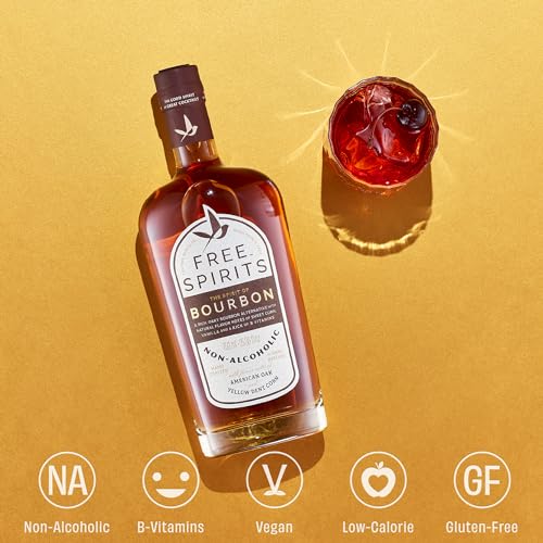 Bourbon-Flavored Non-Alcoholic Spirit | Mood-Boosting, 5 Cal, Vegan | 750 ml