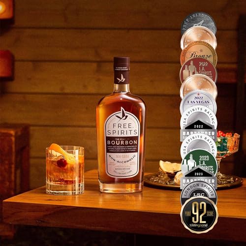 Bourbon-Flavored Non-Alcoholic Spirit | Mood-Boosting, 5 Cal, Vegan | 750 ml
