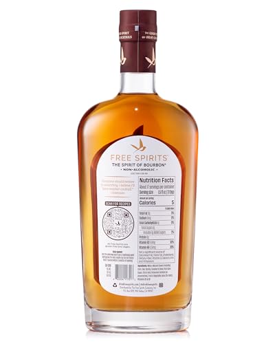Bourbon-Flavored Non-Alcoholic Spirit | Mood-Boosting, 5 Cal, Vegan | 750 ml