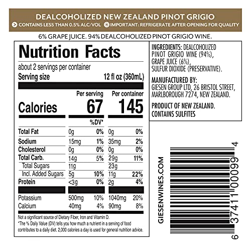 GIESEN 0% Non-Alcoholic Pinot Grigio