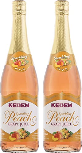 Kedem Peach Flavored Grape Juice - 2 Pack