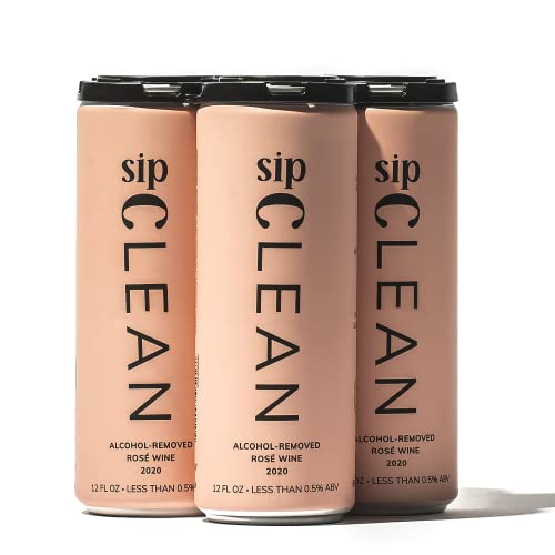 SipClean Non Alcoholic Rosé Sparkling Wine - 4 Pack