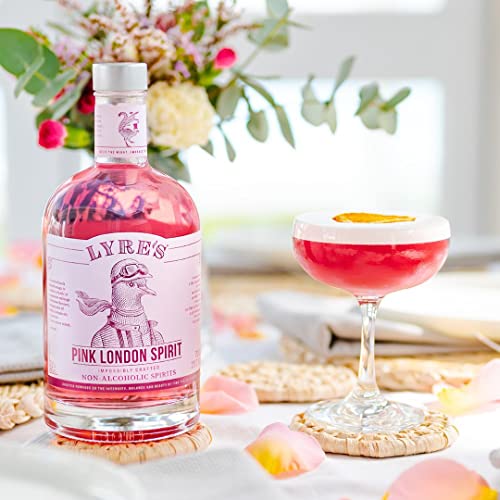 Lyre's Pink London - Non-Alcoholic Spirit | Pink Gin Style | Premium | 23.7 Fl Oz
