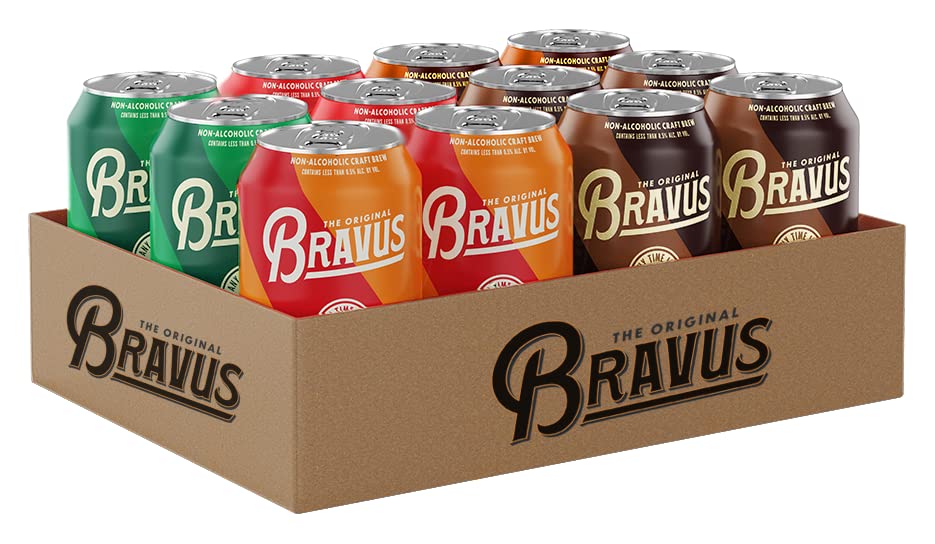 Bravus Non-Alcoholic Variety Sampler 12-Pack - Craft Brews