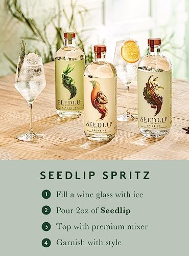 Seedlip - Non-Alcoholic Spirits Trio Bundle | Grove 42, Garden 108 and Spice 94 | Calorie Free, Sugar Free | Spirit Alternative | Alcohol Free Cocktails | 23.7 fl oz (Pack of 3, 700ml)
