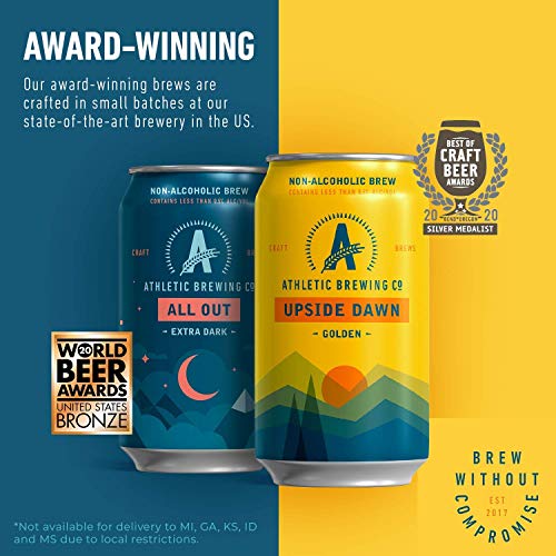 Athletic Brewing Non-Alcoholic Beer - 6 Pack Golden
