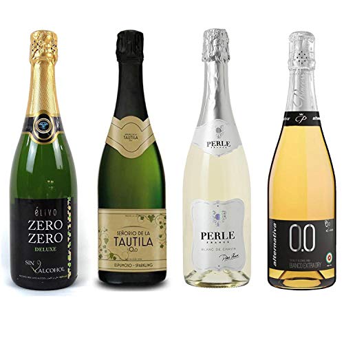 Non-Alcoholic Sparkling Wine Sampler - 4 Bottles, 750ml