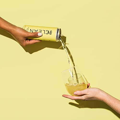 SipClean Low Alcohol White Wine .5% 4 Pack- No Added Sugar Sparkling Non Alcoholic Wine