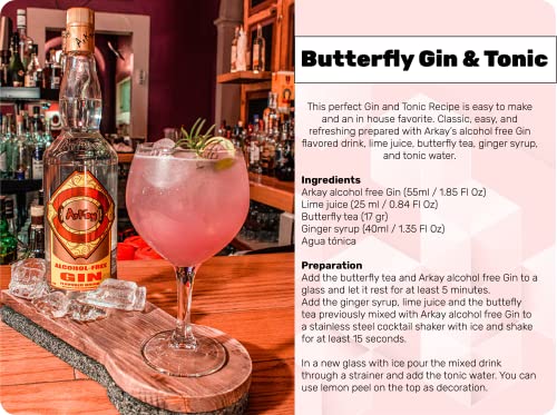 ArKay Non-Alcoholic Gin | Make Great Zero Proof Cocktails | Gin Alternative | Make the Next Round ArKay | 0 Calories 0 Sugar |