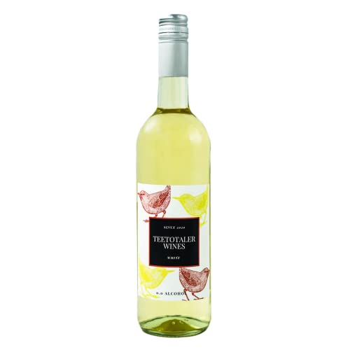 Teetotaler Non-Alcoholic White Wine Beverage Low Calorie Beverages for Dry Months (1 Bottle - 750mL)