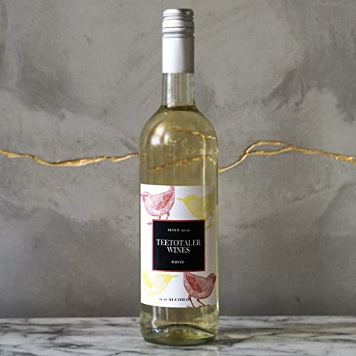 Teetotaler Non-Alcoholic White Wine Beverage Low Calorie Beverages for Dry Months (1 Bottle - 750mL)