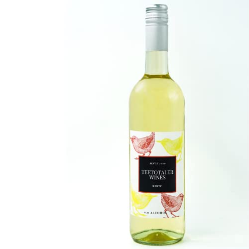 Teetotaler Non-Alcoholic White Wine Beverage Low Calorie Beverages for Dry Months (1 Bottle - 750mL)