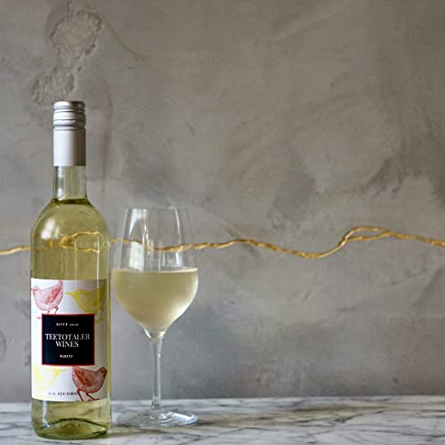 Teetotaler Non-Alcoholic White Wine Beverage Low Calorie Beverages for Dry Months (1 Bottle - 750mL)