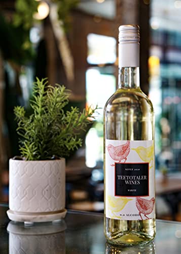 Teetotaler Non-Alcoholic White Wine Beverage Low Calorie Beverages for Dry Months (1 Bottle - 750mL)