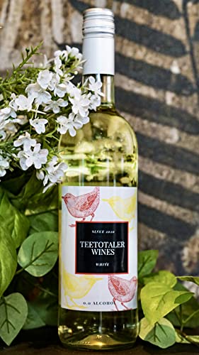 Teetotaler Non-Alcoholic White Wine Beverage Low Calorie Beverages for Dry Months (1 Bottle - 750mL)