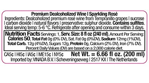 VINADA Sparkling Rosé Mini - 200 ml (6 Bottles)