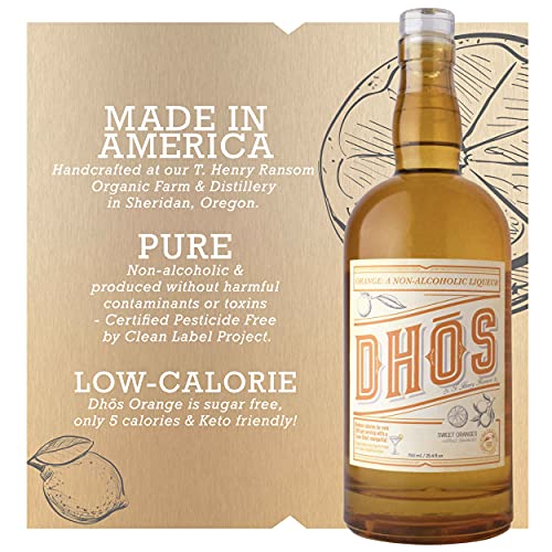 Dhos Orange - Non-Alcoholic Orange Spirit for Mocktails (8 words)