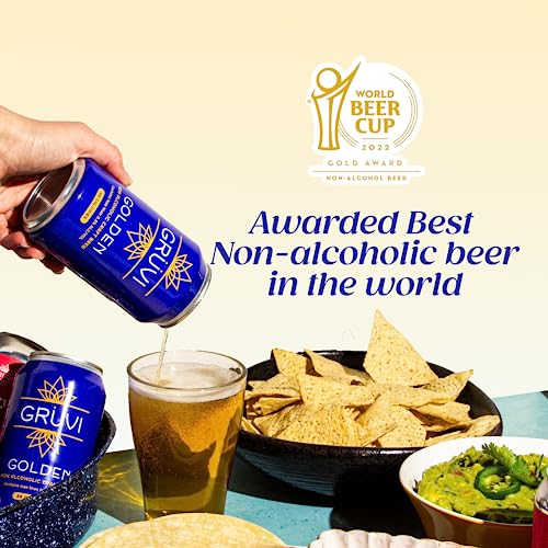 Gruvi Non-Alcoholic Beer Variety Pack - 12 fl oz, 0.5% ABV