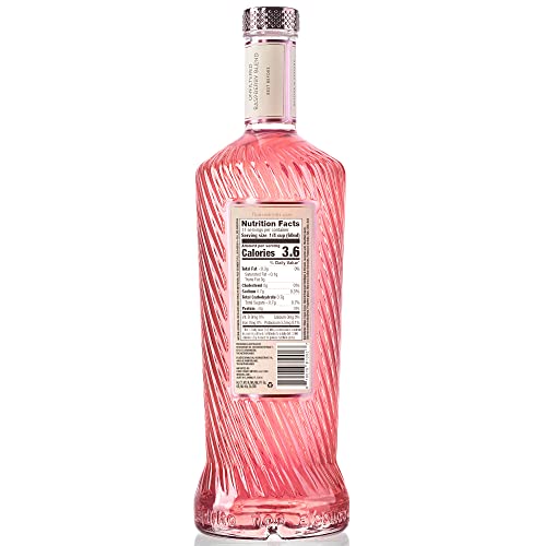FLUÈRE PINK GIN ALTERNATIVE – Fresh Rasberry Blend, Non-Alcoholic Spirit, 23.7 Fl Oz| Low Calories | Created for Cocktails | Coriander Seed, Juniper Berries, Raspberries, Lavender and Lime Peel