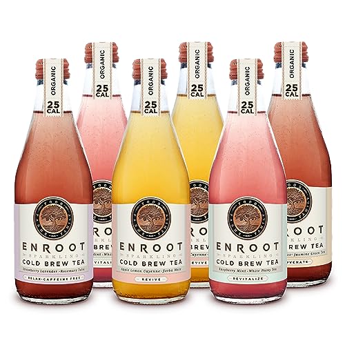 Enroot Organic Variety Pack - Exotic Mocktails, Cocktail Mixers (6 bottles)