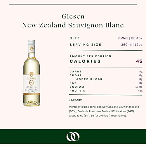 Giesen Non-Alcoholic Sauvignon Blanc, Intense Fresh Aromas