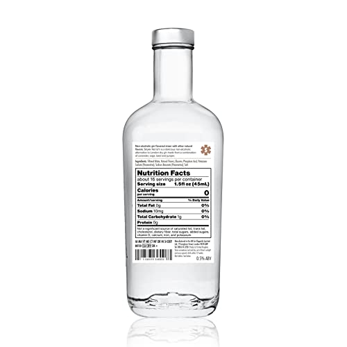 STRYKK NOT GIN | Zero Proof Non Alcoholic Spirit with Juniper Basil and Rosemary | Alternative to Traditional London Dry Gin | All Natural, No Sugar, Fat, Carbs, or Artificial Flavors 700ml