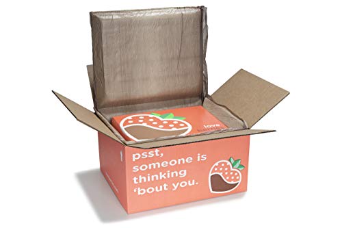 A Gift Inside 6 Chocolatey Covered Love Berries Strawberries with Sparkling Alcohol-Free Rose Brut