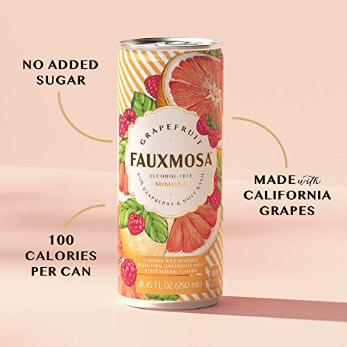 Grapefruit & Raspberry Fauxmosa - Alcohol-Free Mimosa