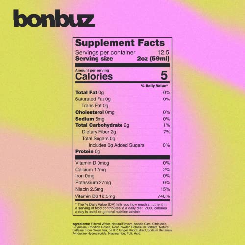 Bonbuz OG Alcohol-Free Alchemy Spirit - 750ml (25.3 fl oz) - Nootropic Non-Alcoholic Drink