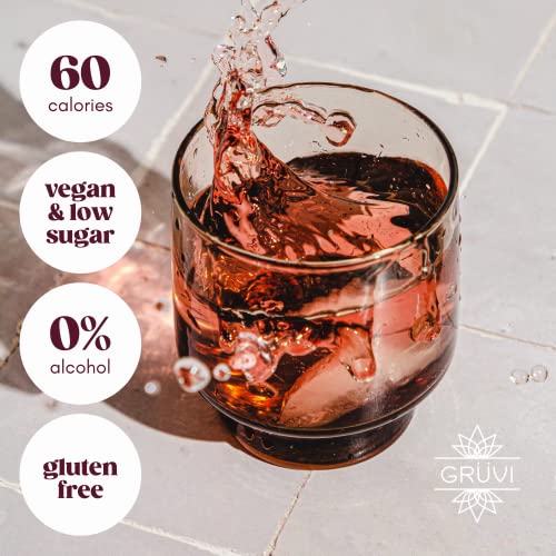 Gruvi Bubbly Rosé, Alcohol-Free, Award Winning, 9.3 fl oz, Pack of 8