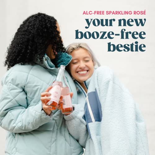 Gruvi Bubbly Rosé, Alcohol-Free, Award Winning, 9.3 fl oz, Pack of 8