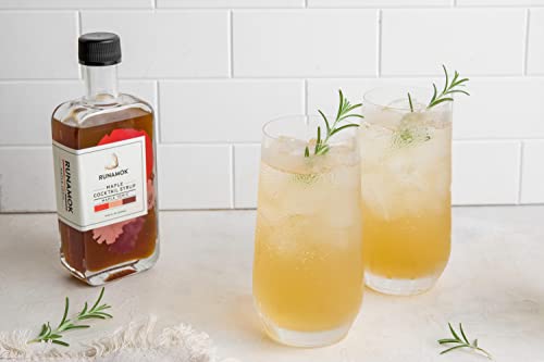 Runamok Maple Tonic Cocktail Syrup | Non-Alcoholic Maple-based Cocktail Mixers | Perfect Gin + Tonic | 8.45 Fl Oz (250mL)