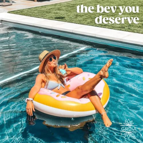 Gruvi Non-Alcoholic Sparkling Wine, Dry Secco, 8-Pack