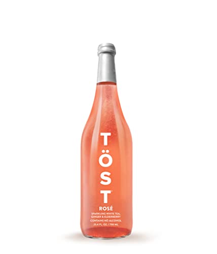 TÖST ROSÉ Sparkling Beverage, 25.4 Fl Oz (Pack of 3)