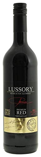 Lussory Premium Tempranillo Alcohol Removed 0.0% Dealcoholized Red Alternative From Spain, Low Calories, Low Sugar, Halal Certified (750ml, 1 Bottle)